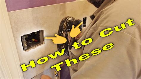 cut electrical box in tile|Cutting an Outlet Hole Into a Tile .